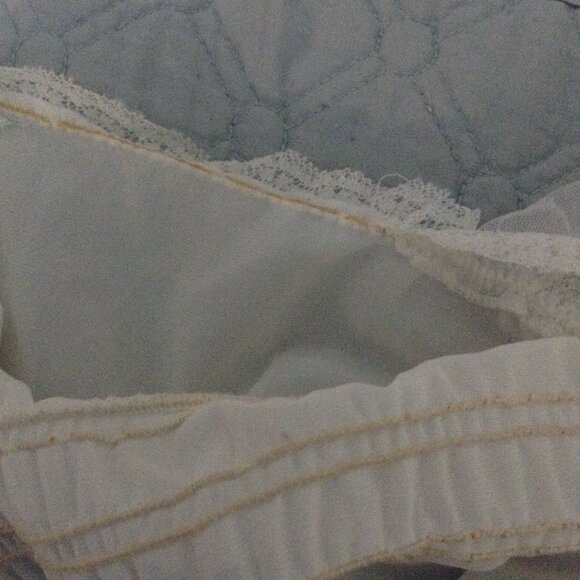 Vintage '50s 1950s - '60s 1960s Sheer Nylon Elastic Waisted Maxi Nightgown - Picture 6 of 6